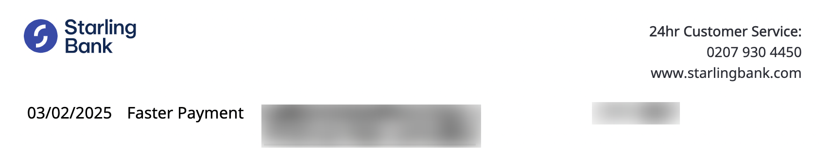 Starling page 2 with no column headers